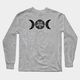 Nightshade Society Moon Phases - Wednesday Addams / Netflix Inspired Long Sleeve T-Shirt